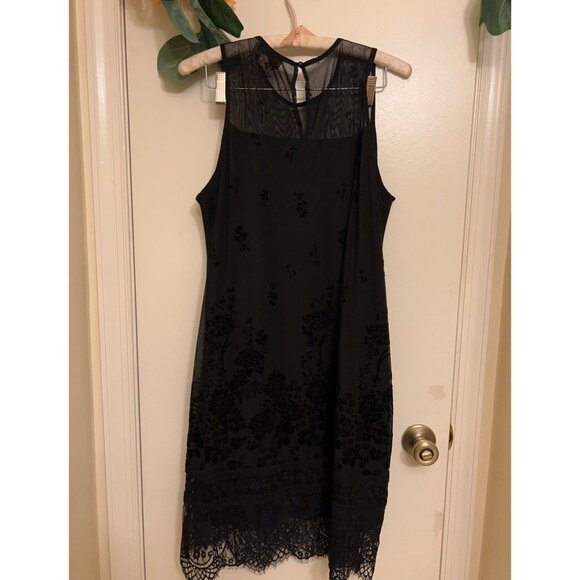 Ethereal/ Womens/Lace Boho Fairy/ Dress Sz Medium Black - Picture 1 of 16